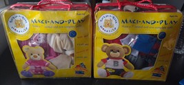 Build a Bear Workshop Lot of 2 bears Girl &amp; Boy NEW - £37.58 GBP