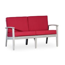 DTY Outdoor Living Longs Peak Eucalyptus Loveseat with Cushions - Natura... - $262.84+