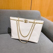 Designer Handbag Women&#39;s Pu Leather Quilted Shoulder Bag Trendy Brand Chain Unde - £48.63 GBP