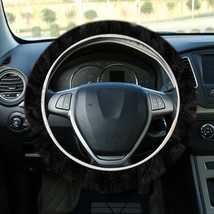 Car Steering Wheel Cover 3 Colors Winter Dedicated Warm Pure Plush  Non-slip Wea - £31.45 GBP