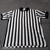 VTG Majestic Referee Jersey Adult XL Black White Striped USA Made Ref 1/... - $17.38