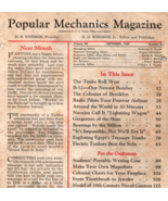 1945 Vintage September Table of Contents &amp; Crescent Tools Ad Popular Mec... - £14.99 GBP