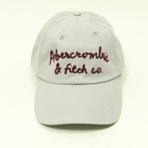 Abercrombie &amp; Fitch Hat Cap Adjustable Strap Back Grey  Spell Out Preppy... - $22.49