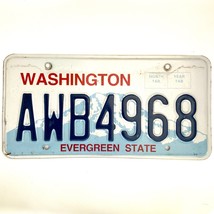  United States Washington Evergreen State Passenger License Plate AWB4968 - $14.85 CAD