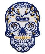 Los Angeles Rams Sugar Skull NFL Football Embroidered Iron On Patch Supe... - £9.77 GBP+
