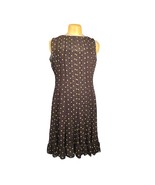 Sandra Darren Womens Size 14 2 Piece Slip Dress Sheer Overlay Brown Polk... - $26.30 CAD