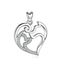 925 Sterling Silver Horse Head Necklace Pendant horn horse Necklace Equestrian J - £18.26 GBP