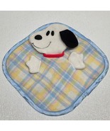 Vintage 1958 Knickerbocker Snoopy Plaid Satin Baby Security Blanket Love... - $101.41 CAD