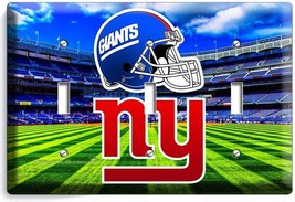 New York Giants Ny Football Team 3 Gang Light Switch Wall Plates Sport Fan Decor - £16.07 GBP