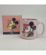 Disney Minnie Mouse Coffee Mug Pink With Flower UEHH7 - £5.48 GBP