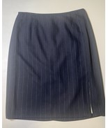 Liz Claiborne Suits Skirt Black With Pin Stripes Women’s 10 Back Zipper - $25.00 CAD