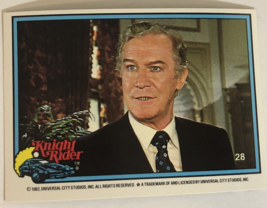 Knight Rider Trading Card 1982  #28 Edward Mulhare - $1.97