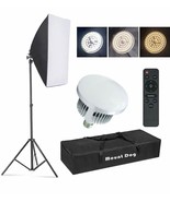 MOUNTDOG Softbox Lighting Kit, Photography Studio Light w/19.7&quot;X27.5&quot; Re... - $62.56 CAD