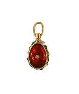 Silver Russian Handmade Faberge Egg Pendant #PD-011-122-2 - $67.63 CAD