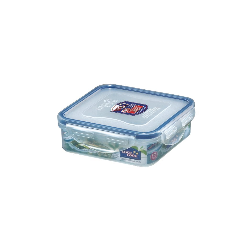 Lock & Lock No BPA Square Food Container with Water Proof Lid, HPL852, 1.8-Cup - $23.74