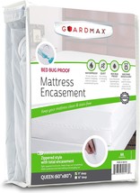 Guardmax Zippered Mattress Encasement - Queen Size - 100% Waterproof And... - £33.17 GBP