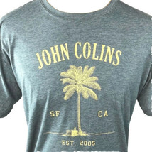 John Colins SF CA Bar Palm Tree T-Shirt size 2XL Mens DJ Lounge est 2005... - $26.96
