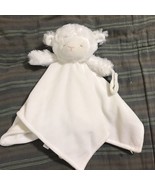 Carters White Sheep Lamb Lovey Security Blanket Pacifier Holder Soft Plu... - $14.50