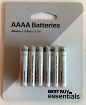 New Best Buy Essentials 12-Pack Aaaa Batteries Alkaline 1.5 V BE-BAAAA12PK - £7.39 GBP