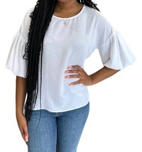 Ivy Jane pouf sleeve top in White - £47.82 GBP