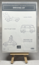 Stampin Up Cling Stamp Set Driving By VW Bus Car Say Hi Thanks New - £5.10 GBP