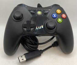  Xbox 360 Power A Wired Controller Black 1414135-02 Tested Works Great  - £17.15 GBP