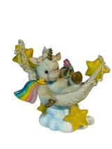 Unicorn Figurine Pegasus Enesco Starlight Starbright 1995 Relax Enjoy Co... - $39.55