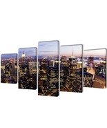  Canvas Painting Multicolour Canvas, Wood Large Decorative Inlays - $78.49