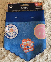 Packed Party “Good Pup Club” ￼ M/L Bandanna For Dogs. 20-90 Lbs. Neck 14-26 In. - £6.32 GBP