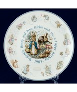 Wedgwood 1983 Peter Rabbit Happy Birthday Plate Beatrix Potter Benjamin ... - £11.56 GBP