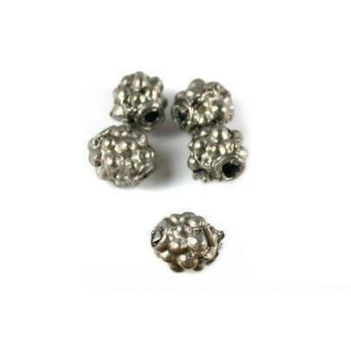 Primary image for 5 Antique Finish Silver Plated Oval Bali Beads 6mm Beading Jewelry Art Craft