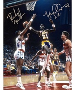 MICHAEL COOPER &amp; RICK MAHORN Autographed SIGNED 11X14 PHOTO LAKERS BULLE... - £72.32 GBP
