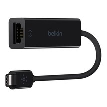Belkin USB C to Ethernet Adapter, USB-IF Certified, 6 inch Cable, Gigabit Ethern - $41.99