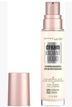 New Maybelline 00 Dream Radiant Liquid Hydrating Foundation  Alabaster - $89.16 MXN