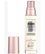 New Maybelline 00 Dream Radiant Liquid Hydrating Foundation  Alabaster - $89.16 MXN