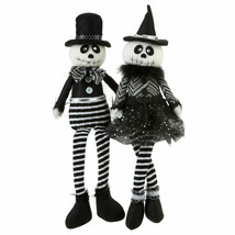 Mr &amp; Mrs Glister Skeleton / Ghost Doll  Delton Halloween  Set of 2 NWT - $39.00