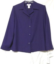Henry Lee Womens Purple Polyester Long Sleeve Shirt Size Petites 8P New - $7.99