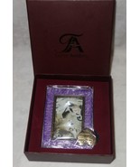 Taylor Avedon collectible Enamel Photo Picture Frame purple slv new + box - £11.19 GBP