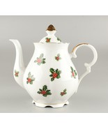 *Lefton China Christmas Holly &amp; Berry Teapot Coffeepot 7948 Japan Exclus... - €29,84 EUR