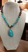 Vintage Turquoise and Tiger&#39;s Eye necklace, - $60.00