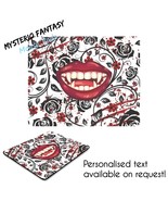 Vampire Blood Lust Artistic Goth Inspired Personalised Mouse Pad-Mouse Mat. - $41.16 CAD