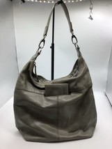 Hobo International Gray Pebble Leather Slouch Shoulder Bag Zip Pocket/Wallet - £40.47 GBP