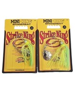 Lot of 2 Strike King MINI-KING Spinnerbait 1/8 oz. Fishing Lures.( MK-93G ) - £11.72 GBP
