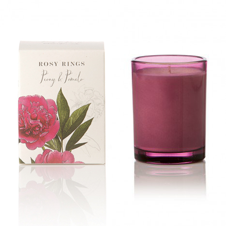 Rosy Rings Peony & Pomelo Botanica Glass Candle 17oz - $41.50