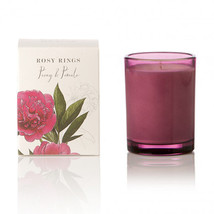 Rosy Rings Peony &amp; Pomelo Botanica Glass Candle 17oz - £32.79 GBP