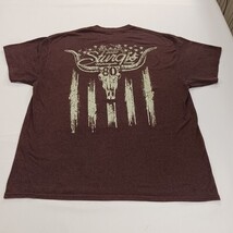 Sturgis 80th Anniversary 2020 Motorcycle Rally Men's Graphic T-Shirt Chest 44" image 12