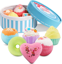 Bath Bombs, Scented Shower Bombs, Natural Ingredients Bath Bomb Gift Set 6 Pack, - £16.78 GBP