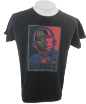 Anvil Womens T Shirt L 2008 Obama Change Presidential Campaign 2-side graphics - £19.35 GBP