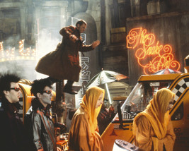 Harrison Ford in Blade Runner leaping above taxis on street 16x20 Canvas Giclee - £55.46 GBP