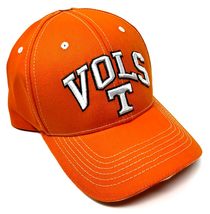 National Cap Captain Tennessee Volunteers Text Logo Orange Curved Bill Adjustabl - £15.62 GBP